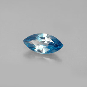 Zircon bleue naturelle marquise, 1,49 ct, VVS-VS