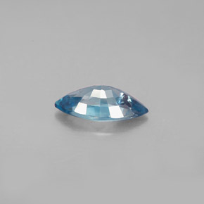 Zircon bleue naturelle marquise, 1,49 ct, VVS-VS