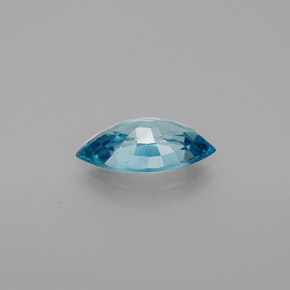 Zircon bleue naturelle marquise, 1,51 ct, VS