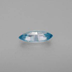 Zircon bleue naturelle marquise, 1,38 ct, VS