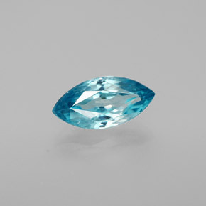 Zircon Bleu naturelle Marquise, 1.87 ct, VVS-VS