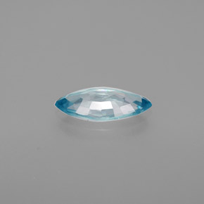 Zircon bleue naturelle marquise, 1,17 ct, VS
