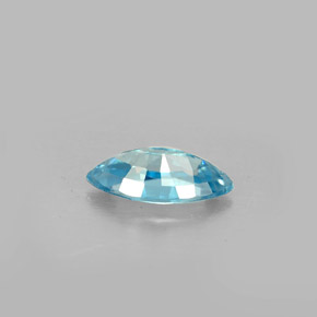Zircon bleue naturelle marquise, 1,51 ct, VS