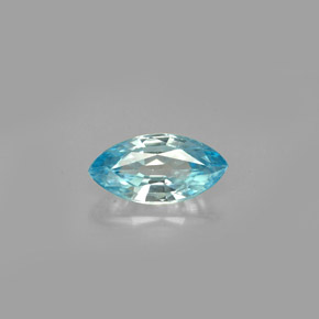 Zircon bleue naturelle marquise, 1,49 ct, VVS-VS