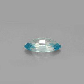 Zircon bleue naturelle marquise, 1,49 ct, VVS-VS