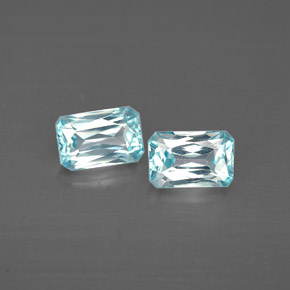 Achetez naturel ct bleue zircon gems, taille émeraude, en provenance cambodge chez gemselect. en stock, livraison internationale!