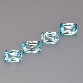 Achetez naturel 3.41ct Bleu clair Zircon gems, Taille émeraude, En provenance Cambodge chez GemSelect. En stock, livraison internationale!