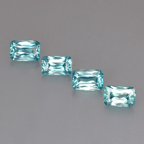 Achetez naturel ct bleue zircon gems, taille émeraude, en provenance cambodge chez gemselect. en stock, livraison internationale!