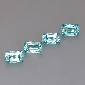 Achetez naturel ct bleue zircon gems, taille émeraude, en provenance cambodge chez gemselect. en stock, livraison internationale!