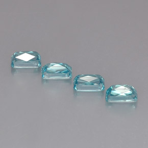 Achetez naturel ct bleue zircon gems, taille émeraude, en provenance cambodge chez gemselect. en stock, livraison internationale!