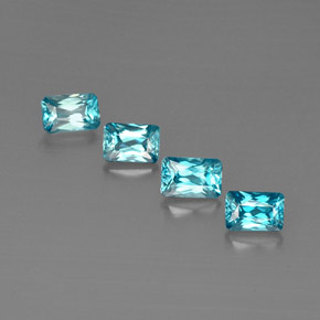 Achetez naturel ct bleue zircon gems, taille émeraude, en provenance cambodge chez gemselect. en stock, livraison internationale!