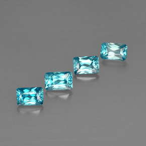 Achetez naturel ct bleue zircon gems, taille émeraude, en provenance cambodge chez gemselect. en stock, livraison internationale!