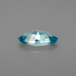 Zircon bleue naturelle marquise, 1,51 ct, VVS
