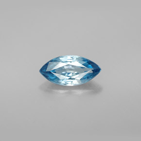 Zircon bleue naturelle marquise, 1,56 ct, VVS