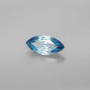 Zircon bleue naturelle marquise, 1,56 ct, VVS