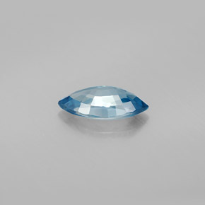 Zircon bleue naturelle marquise, 1,56 ct, VVS