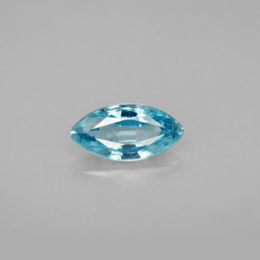 Zircon bleue naturelle marquise, 1,83 ct, VVS