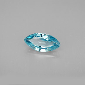 Zircon bleue naturelle marquise, 1,83 ct, VVS