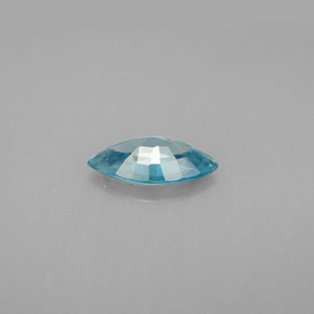 Zircon bleue naturelle marquise, 1,24 ct, VS