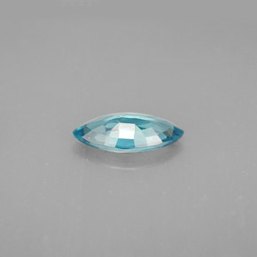 Zircon bleue naturelle marquise, 1,33 ct, VS