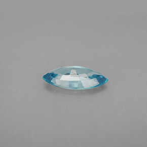 Zircon bleue naturelle marquise, 1,33 ct, VVS-VS