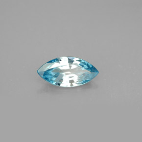 Zircon bleue naturelle marquise, 1,36 ct, VVS