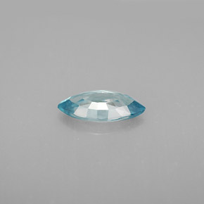 Zircon bleue naturelle marquise, 1,37 ct, VVS