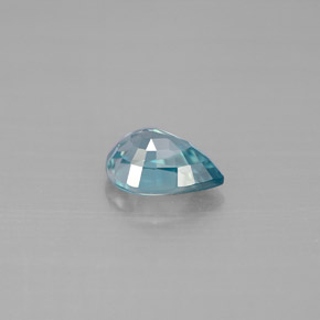 Zircon bleue naturelle en forme de poire, 1,75 ct, VVS-VS