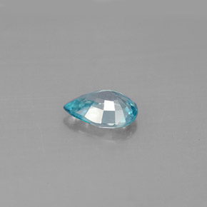 Zircon Bleu naturelle En forme de poire, 1.36 ct, VVS-VS
