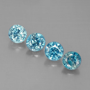 Achetez naturel ct bleue zircon gems, coupe roude, en provenance cambodge chez gemselect. en stock, livraison internationale!