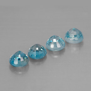 Achetez naturel ct bleue zircon gems, coupe roude, en provenance cambodge chez gemselect. en stock, livraison internationale!