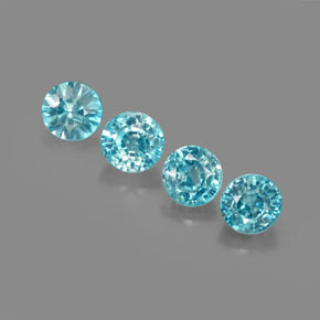 Achetez naturel ct bleue zircon gems, coupe roude, en provenance cambodge chez gemselect. en stock, livraison internationale!