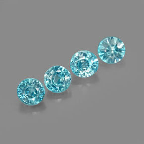 Achetez naturel ct bleue zircon gems, coupe roude, en provenance cambodge chez gemselect. en stock, livraison internationale!