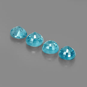 Achetez naturel ct bleue zircon gems, coupe roude, en provenance cambodge chez gemselect. en stock, livraison internationale!