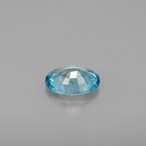 Zircon bleue naturelle coupe ovale, 1,14 ct, VS