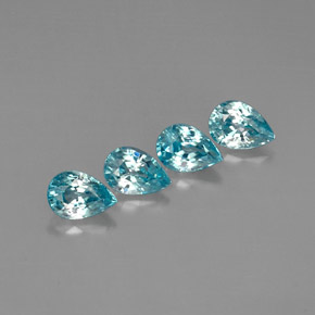 Achetez naturel ct bleue zircon gems, en forme de poire, en provenance cambodge chez gemselect. en stock, livraison internationale!
