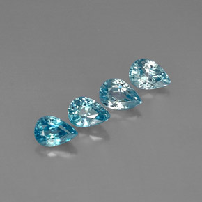 Achetez naturel ct bleue zircon gems, en forme de poire, en provenance cambodge chez gemselect. en stock, livraison internationale!