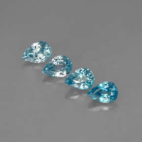 Achetez naturel ct bleue zircon gems, en forme de poire, en provenance cambodge chez gemselect. en stock, livraison internationale!