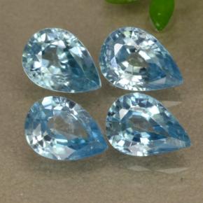 Achetez naturel 4,14ct bleue zircon gems, en forme de poire, en provenance cambodge chez gemselect. en stock, livraison internationale!