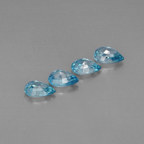 Achetez naturel ct bleue zircon gems, en forme de poire, en provenance cambodge chez gemselect. en stock, livraison internationale!