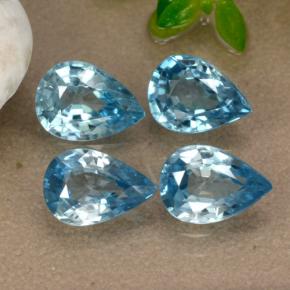 Achetez naturel 3,79ct bleue zircon gems, en forme de poire, en provenance cambodge chez gemselect. en stock, livraison internationale!