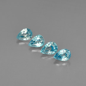 Achetez naturel ct bleue zircon gems, en forme de poire, en provenance cambodge chez gemselect. en stock, livraison internationale!