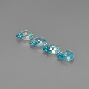 Achetez naturel ct bleue zircon gems, en forme de poire, en provenance cambodge chez gemselect. en stock, livraison internationale!