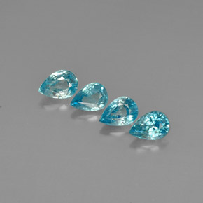 Achetez naturel ct bleue zircon gems, en forme de poire, en provenance cambodge chez gemselect. en stock, livraison internationale!