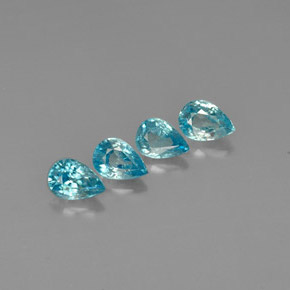 Achetez naturel ct bleue zircon gems, en forme de poire, en provenance cambodge chez gemselect. en stock, livraison internationale!