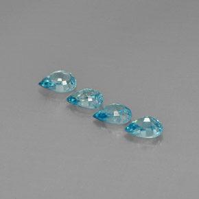Achetez naturel ct bleue zircon gems, en forme de poire, en provenance cambodge chez gemselect. en stock, livraison internationale!