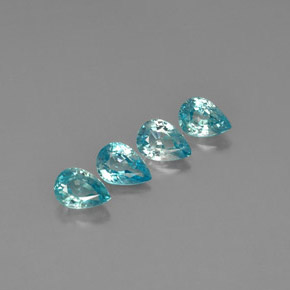 Achetez naturel ct bleue zircon gems, en forme de poire, en provenance cambodge chez gemselect. en stock, livraison internationale!
