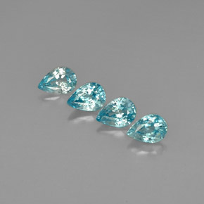 Achetez naturel ct bleue zircon gems, en forme de poire, en provenance cambodge chez gemselect. en stock, livraison internationale!