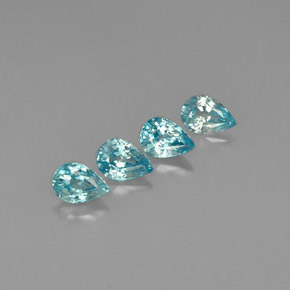 Achetez naturel ct bleue zircon gems, en forme de poire, en provenance cambodge chez gemselect. en stock, livraison internationale!