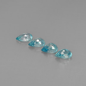 Achetez naturel ct bleue zircon gems, en forme de poire, en provenance cambodge chez gemselect. en stock, livraison internationale!
